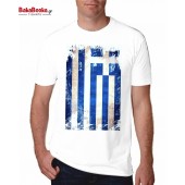 Greek flag distressed